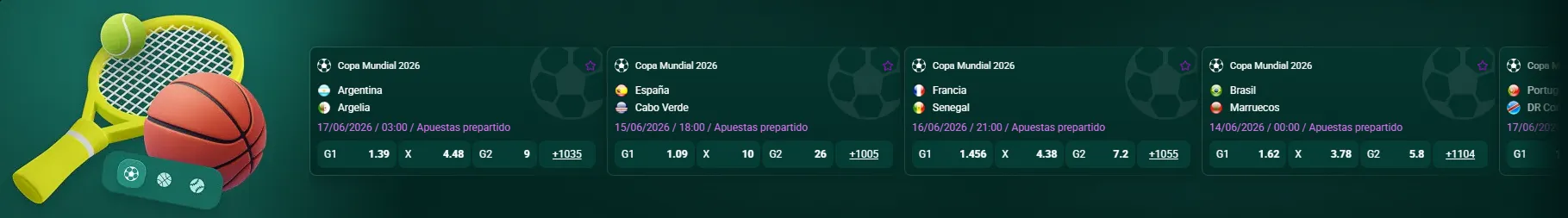 Oferta de juegos en la plataforma